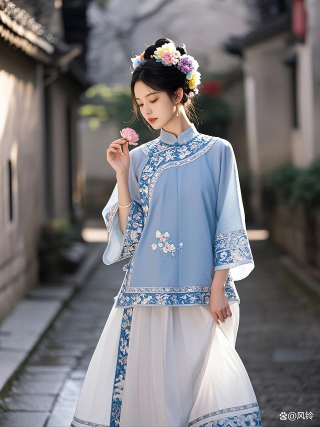 古典服饰,现代演绎,她用姿态诠释了东方美学