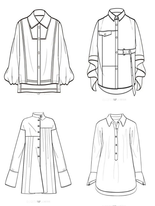 180款 衬衫款式图大全