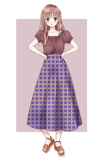 一组最近的漫画人物服饰搭配练习